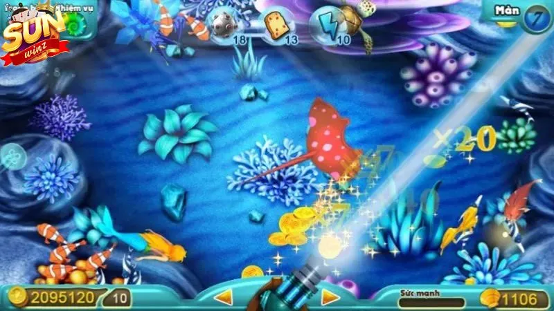 Chơi game Bắn cá koi đổi thưởng tại Sunwin